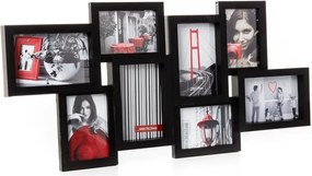 Rama foto colaj 8 fotografii, Negru, 65x32 cm, Atmosphera Créateur d'intérieur