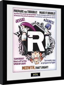 Poster înrămat Pokemon - Team Rocket
