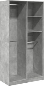 vidaXL Șifonier, gri beton, 100x50x200 cm, PAL