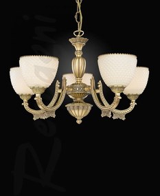 Candelabru din alama cu 5 brate design italian 7055
