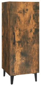 Dulap inalt, stejar fumuriu, 34,5x34x180 cm, lemn prelucrat 1, Stejar afumat, 1 door