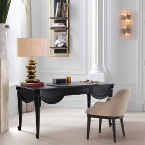 Birou negru clasic design LUX Zafiro