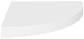 323916 vidaXL Raft colțar de perete, alb, 35 x 35 x 3,8 cm, MDF