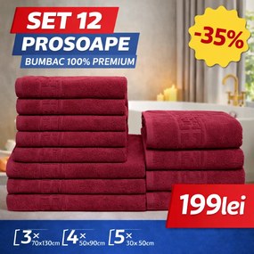Set 12 Prosoape Premium Bumbac 100% – Moi &amp; Absorbante 🔥
