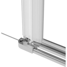 Componenta pentru imbinarea usilor de dus Deante Kerria Plus, crom lucios Crom lucios