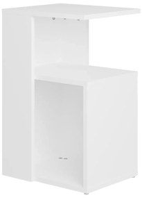 802993 vidaXL Masă laterală, alb, 36x30x56 cm, lemn prelucrat