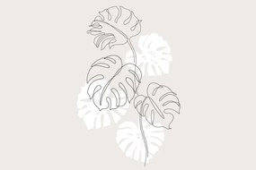 Tablou - Linia de artă monstera N⁰3 (90x60 cm)