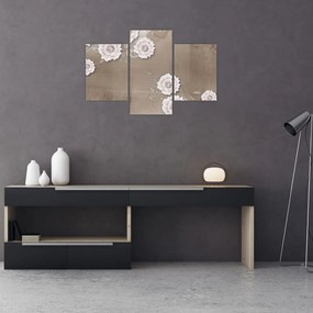 Tablou - Draperie cu flori (90x60 cm)