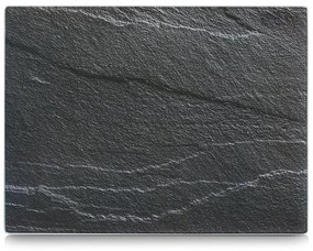 Tocator din sticla, Negru, 40x30 cm, Zeller