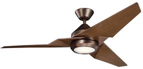 Ventilator LED dimabil de tavan Kichler KLF-JADE-60-BB JADE 18W/230V maro + telecomandă