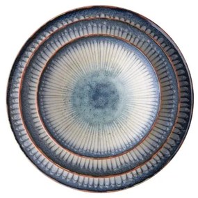 Set de veselă 24 piese, din porțelan, albastru