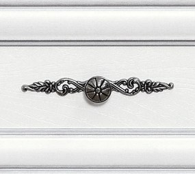 Comoda LUXERA, 2 Usi 4 Sertare, MDF Alb Alpin