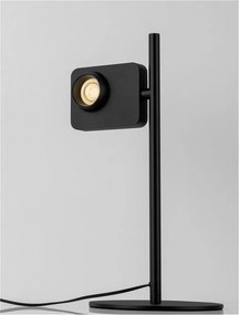 Lampa de masa LED cu spot directionabil stil minimalist KEDROS negru