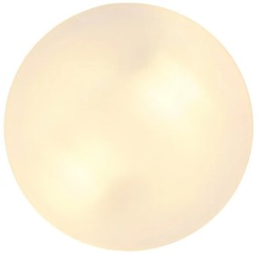 Plafoniera pentru exterior design modern IP44 Vranos negru, opal 24cm