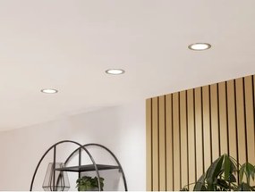 Eglo 901435-LED Plafonieră încastrată FUEVA-Z LED/5W/230V 12cm IP44 crom