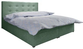 Pat matrimonial Boxspring 180 cm Fade 1 (mentă) ( cu saltea și sp. depozitare). 1046487