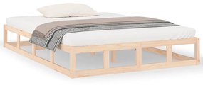 Cadru de pat, Super King 6FT, 180x200 cm, lemn masiv Maro, 180 x 200 cm