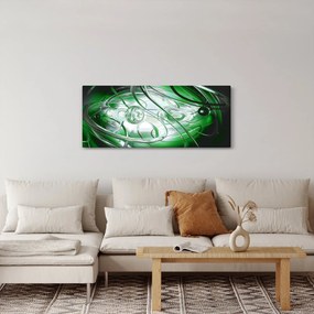 Tabloul abstract verde (120x50 cm)