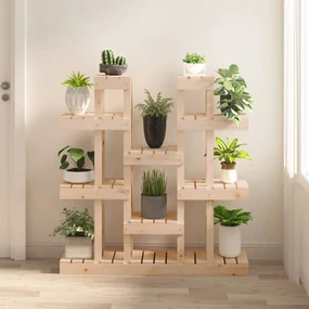 vidaXL Suport pentru plante, 104,5x25x109,5 cm, lemn masiv de pin