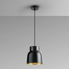 Pendul din metal negru cu auriu Vulcano