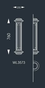Aplica iluminat exterior din fier forjat, WL 3573