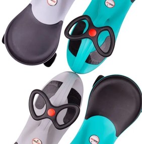 Bicicletă gri fără pedale Didicar