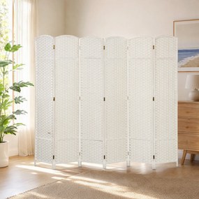 HOMCOM Paravan Decorativ pliabil cu 6 panouri, 240x170 cm, Negru | Aosom Romania