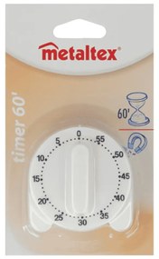 Cronometru de bucătărie Metaltex Time, alb