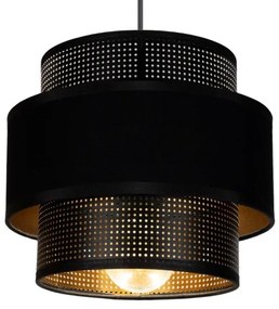 Lustră pe cablu NESS 1xE27/60W/230V neagră