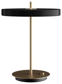 Veioză neagră LED cu intensitate reglabilă cu abajur din metal (înălțime 41,5 cm) Asteria Table – UMAGE