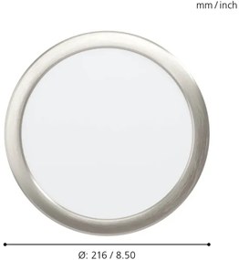 Eglo 98844 - Lampă de baie LED dimabilă FUEVA-Z LED/16,5W/230V IP44