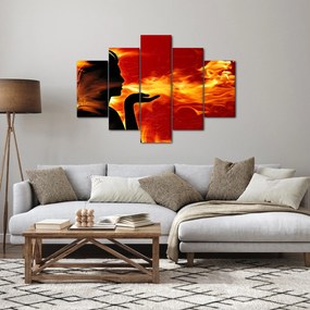 Tablou femeii în foc (150x105 cm)