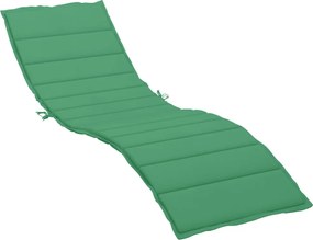 vidaXL Pernă de șezlong, verde, 200x70x3 cm, textil oxford
