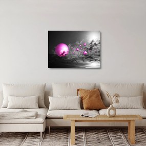 Tablou pe sticlă bilelor roz (70x50 cm)