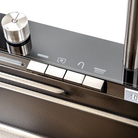 Chiuvetă multifuncțională Catania din oțel inoxidabil cu baterie digitală