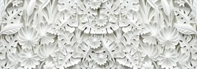 Fototapet - Abstarcție albă alabastru (254x184 cm), în 8 de alte dimensiuni noi