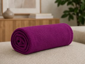 Patura fleece FLEORA, mov Dimensiune: 180 x 200 cm