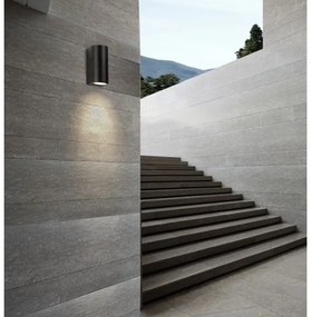 Azzardo AZ2178 - Aplică perete exterior RIMINI 2xGU10/35W/230V IP54