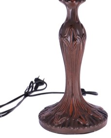 Lampa de masa Tiffany Blueflower h 62 cm, abajur 40 cm