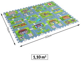 Covoras puzzle strazi Spielwerk® protectie pardoseala Set 20 bucati