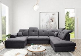 Supermobel Canapea in forma de U DAVIO, 320x85-104x204/156, sawana 27, stanga