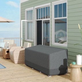 Outsunny Husă pentru mobilier de grădină Rezistentă la iarnă Impermeabilă Anti-UV 600D Oxford 190,5 x 72 x 76 cm Gri deschis | Aosom Romania