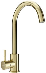 Mexen Foggia baterie bucătărie, auriu periat - 671800-50