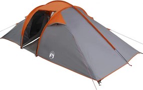 vidaXL Cort tunel Gri și Portocalie 510 x 240 x 156 cm tafta