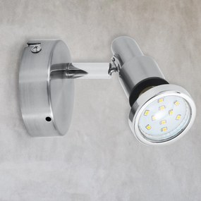 BKLICHT LED Spot pentru tavan AUREL argintiu 8/10.5 cm