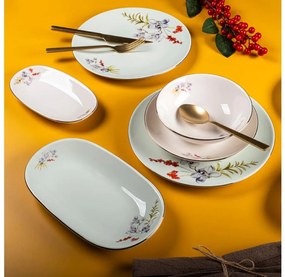 Set veselă 29 piese / porțelan multicolor
