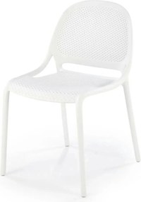 Scaun de gradina K532, alb, polipropilena, 50x56x80 cm
