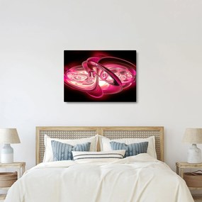 Tabloul cu fractali roz (70x50 cm)