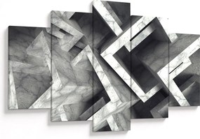 Tablou cu cuburi abstracte (150x105 cm)
