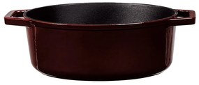 Oală ovală din fontă, 30 cm, 4.65 L Berlinger Haus BH 6499, Burgundy Roaster, ideală pentru friptură/pâine